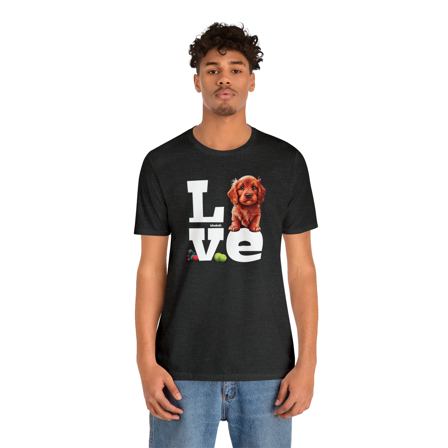 Labradoodle Love: Where Fluff Meets Affection Unisex T-Shirt, Great Gift for Dog Lovers, Present for Mum Dad and Love Ones