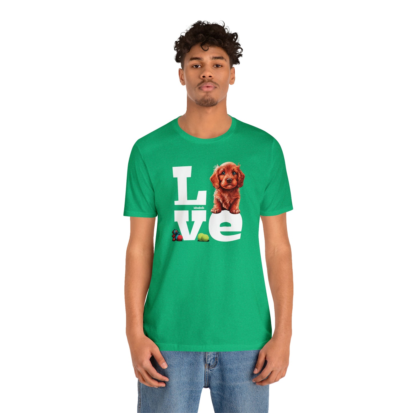Labradoodle Love: Where Fluff Meets Affection Unisex T-Shirt, Great Gift for Dog Lovers, Present for Mum Dad and Love Ones