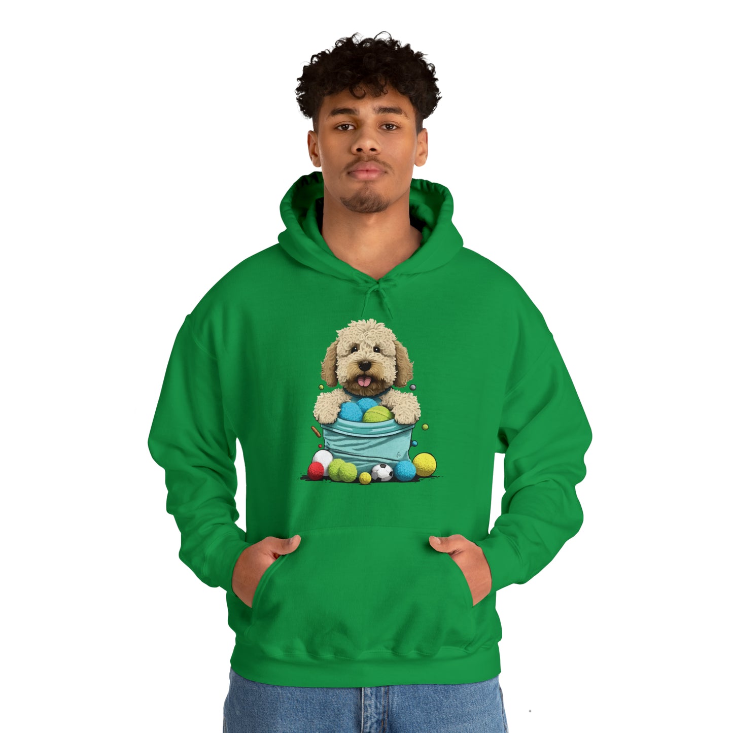 Puppy Love LAB: Where Labs Steal Hearts Unisex Heavy Blend⢠Hooded Sweatshirt