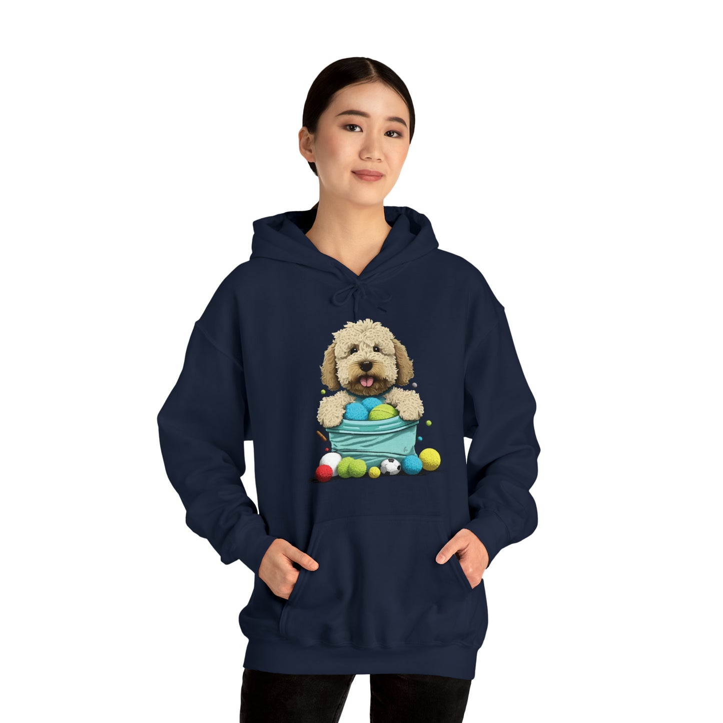 Puppy Love LAB: Where Labs Steal Hearts Unisex Heavy Blend⢠Hooded Sweatshirt