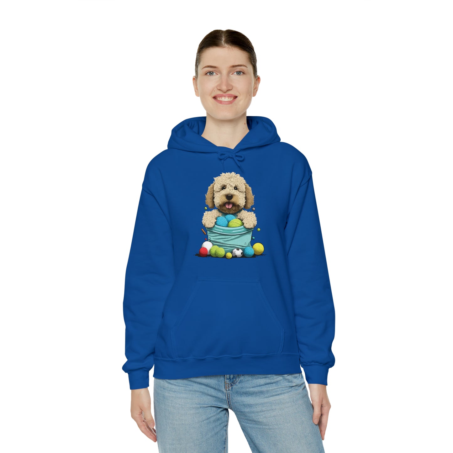 Puppy Love LAB: Where Labs Steal Hearts Unisex Heavy Blend⢠Hooded Sweatshirt