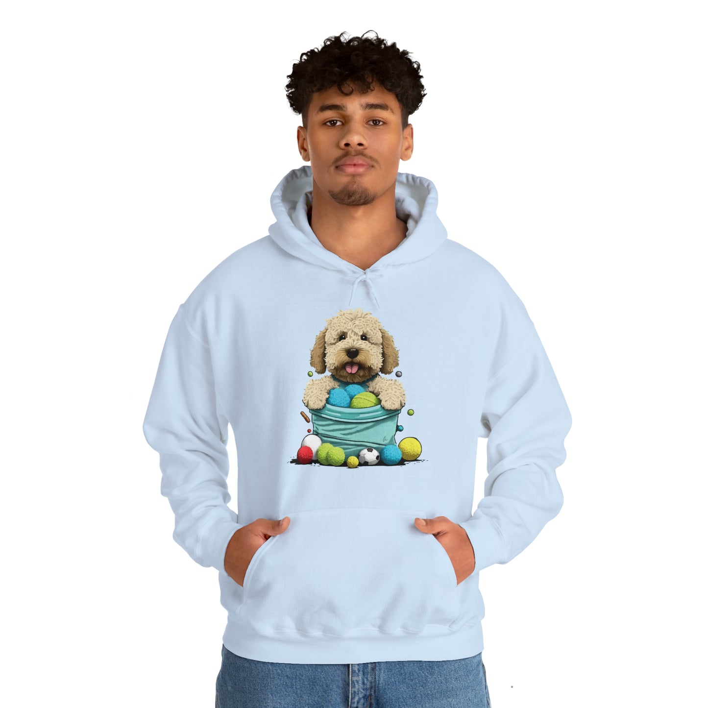 Puppy Love LAB: Where Labs Steal Hearts Unisex Heavy Blend⢠Hooded Sweatshirt