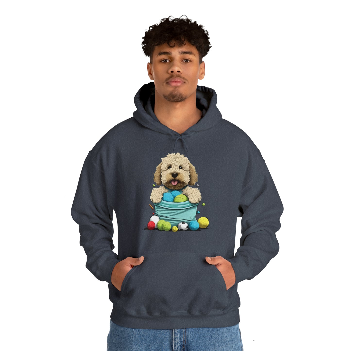 Puppy Love LAB: Where Labs Steal Hearts Unisex Heavy Blend⢠Hooded Sweatshirt