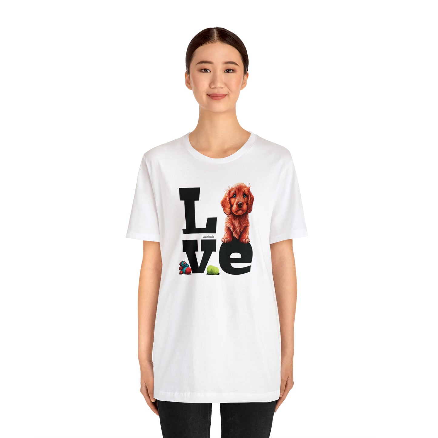 Labradoodle Love: Where Fluff Meets Affection Unisex T-Shirt, Great Gift for Dog Lovers, Present for Mum Dad and Love Ones