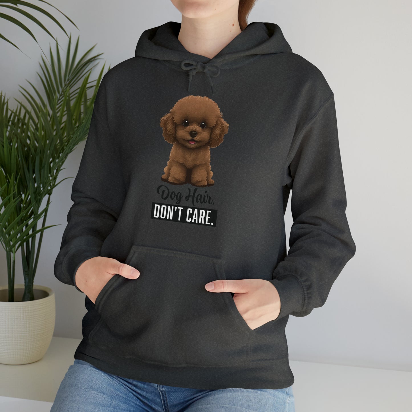 Dog Hair, Don't Care: Embrace the Fur - Heavy Blend™ Hooded Sweatshirt