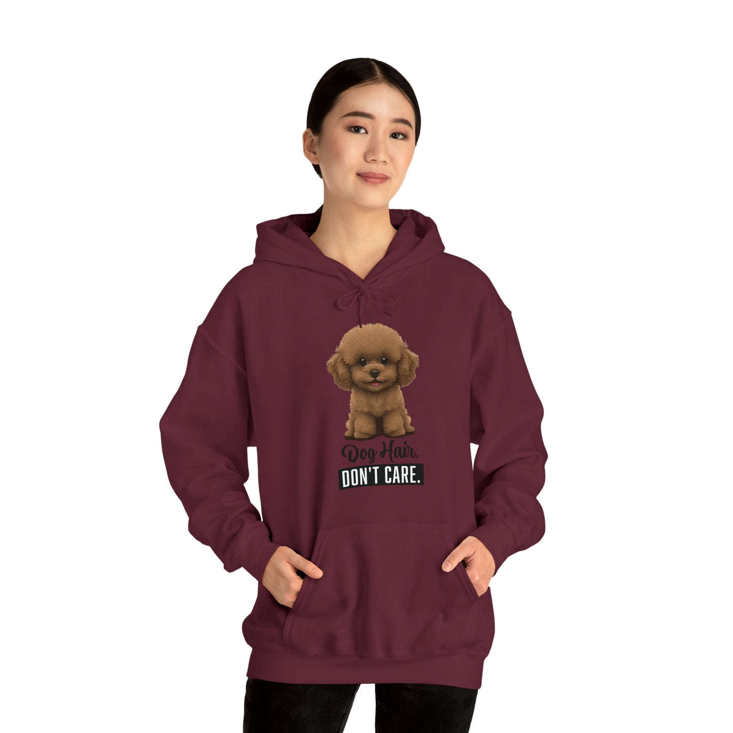 Dog Hair, Don't Care: Embrace the Fur - Heavy Blend™ Hooded Sweatshirt
