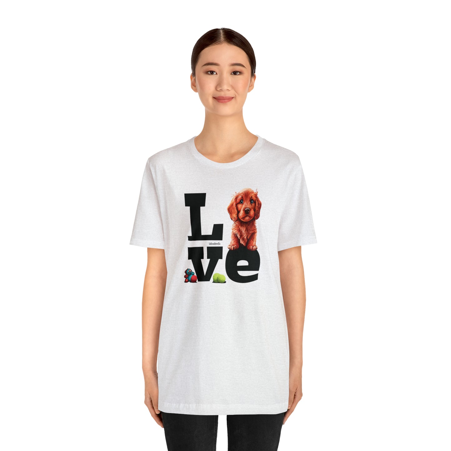 Labradoodle Love: Where Fluff Meets Affection Unisex T-Shirt, Great Gift for Dog Lovers, Present for Mum Dad and Love Ones