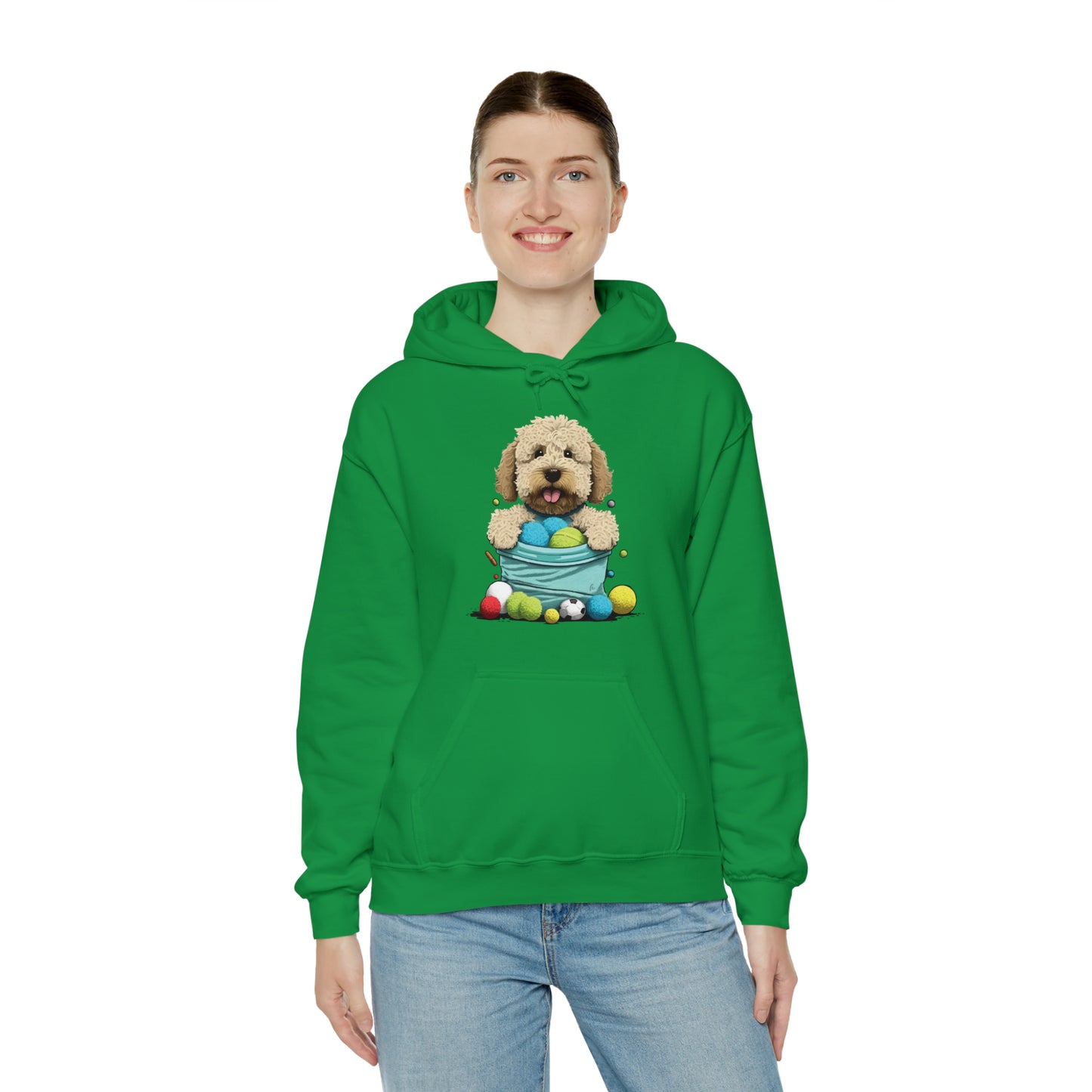 Puppy Love LAB: Where Labs Steal Hearts Unisex Heavy Blend⢠Hooded Sweatshirt
