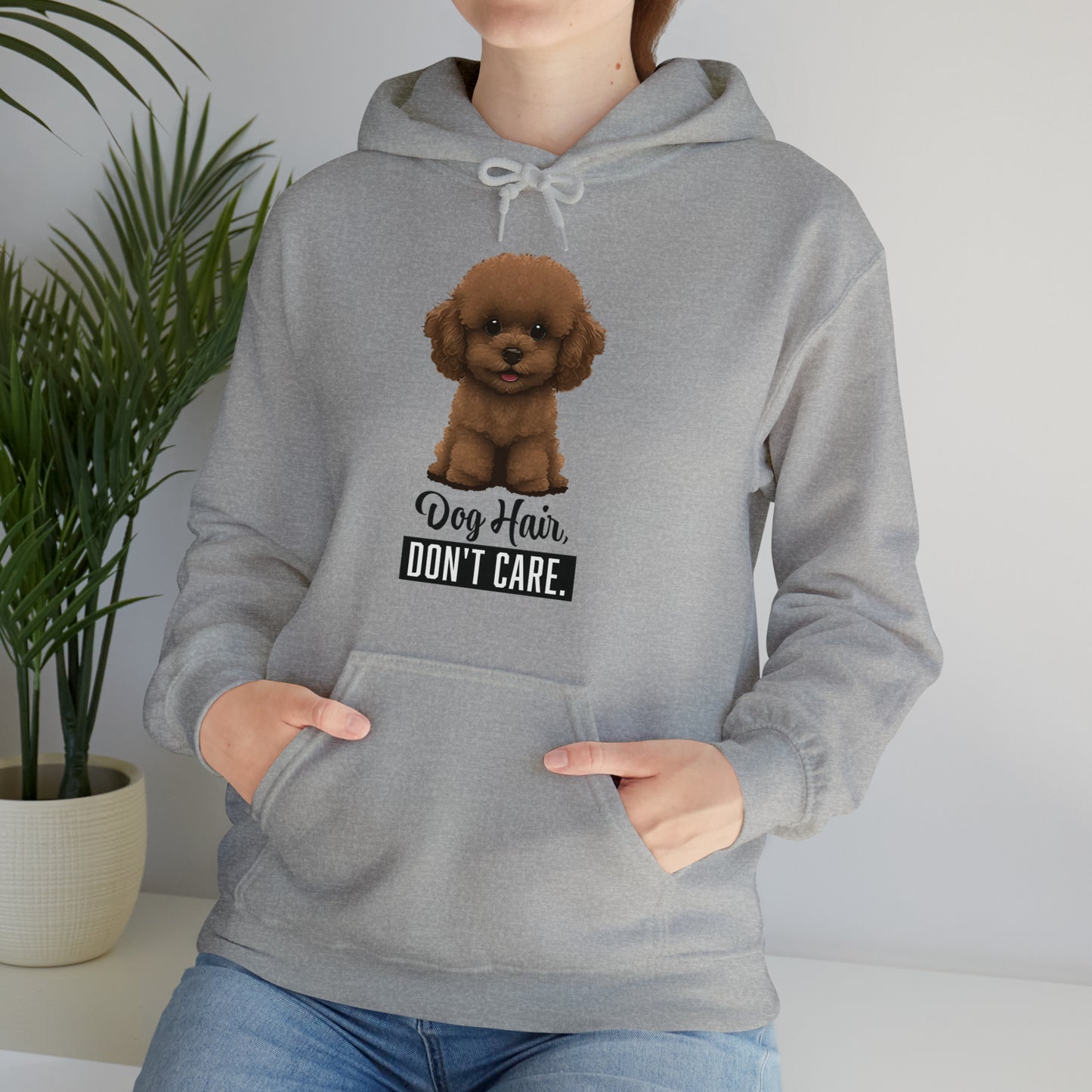 Dog Hair, Don't Care: Embrace the Fur - Heavy Blend™ Hooded Sweatshirt