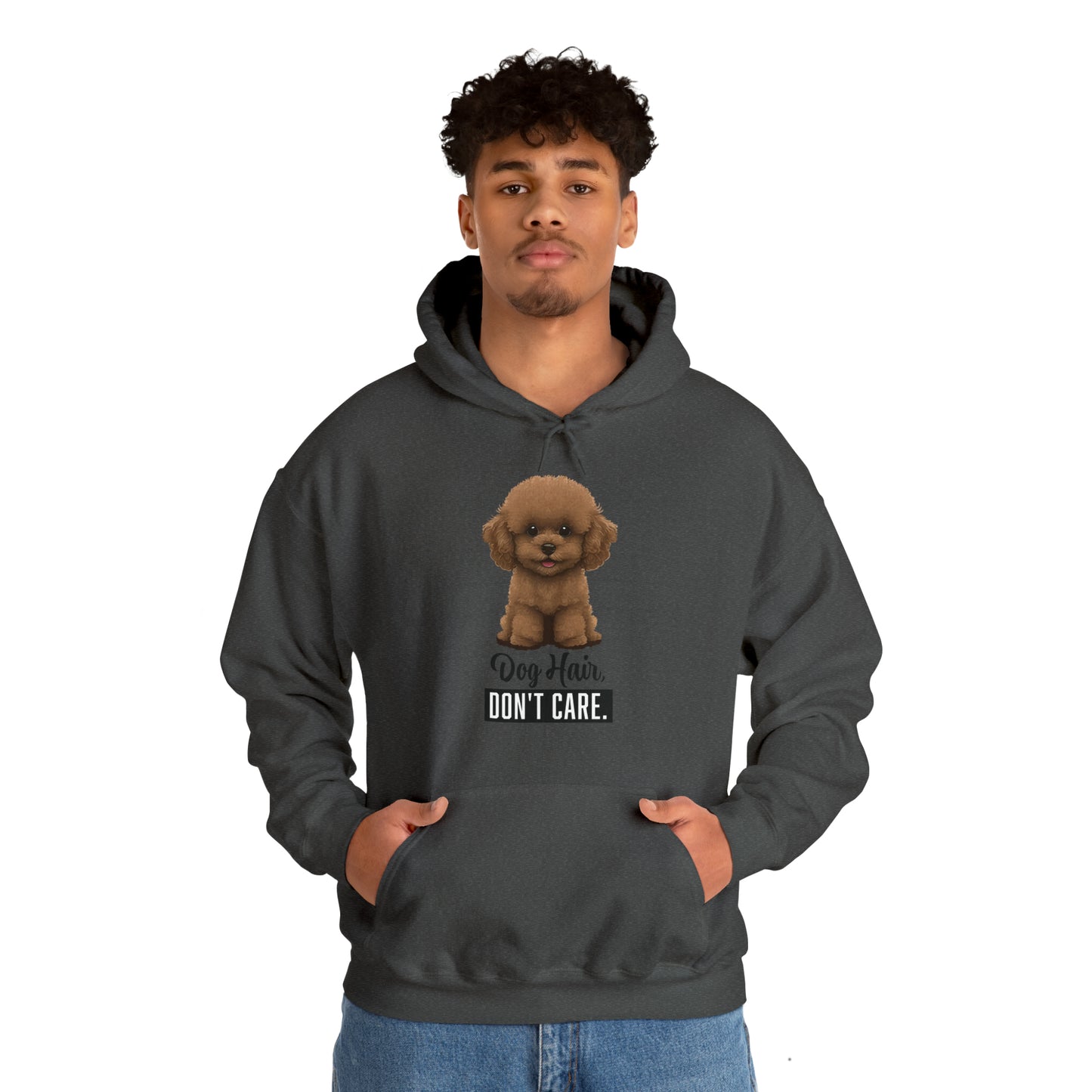 Dog Hair, Don't Care: Embrace the Fur - Heavy Blend™ Hooded Sweatshirt