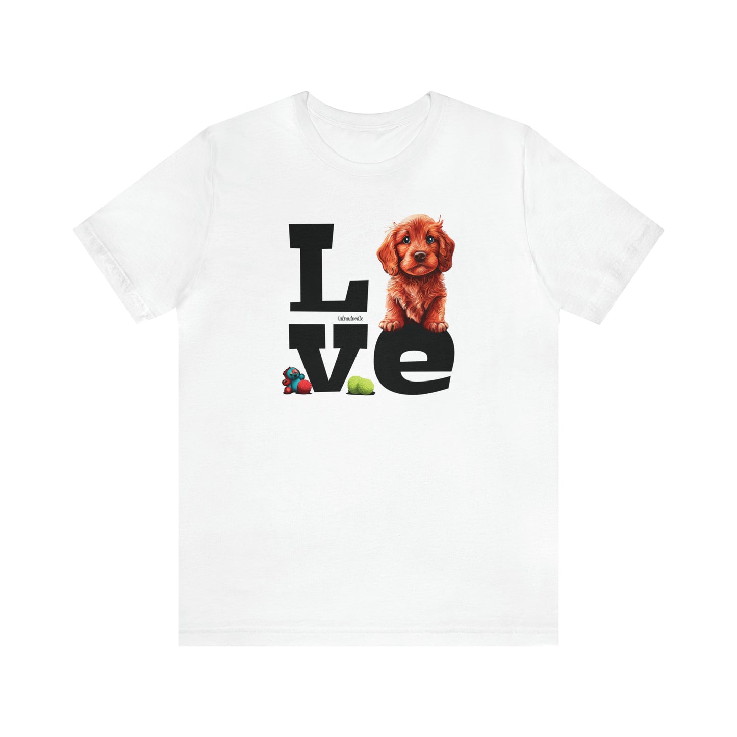 Labradoodle Love: Where Fluff Meets Affection Unisex T-Shirt, Great Gift for Dog Lovers, Present for Mum Dad and Love Ones