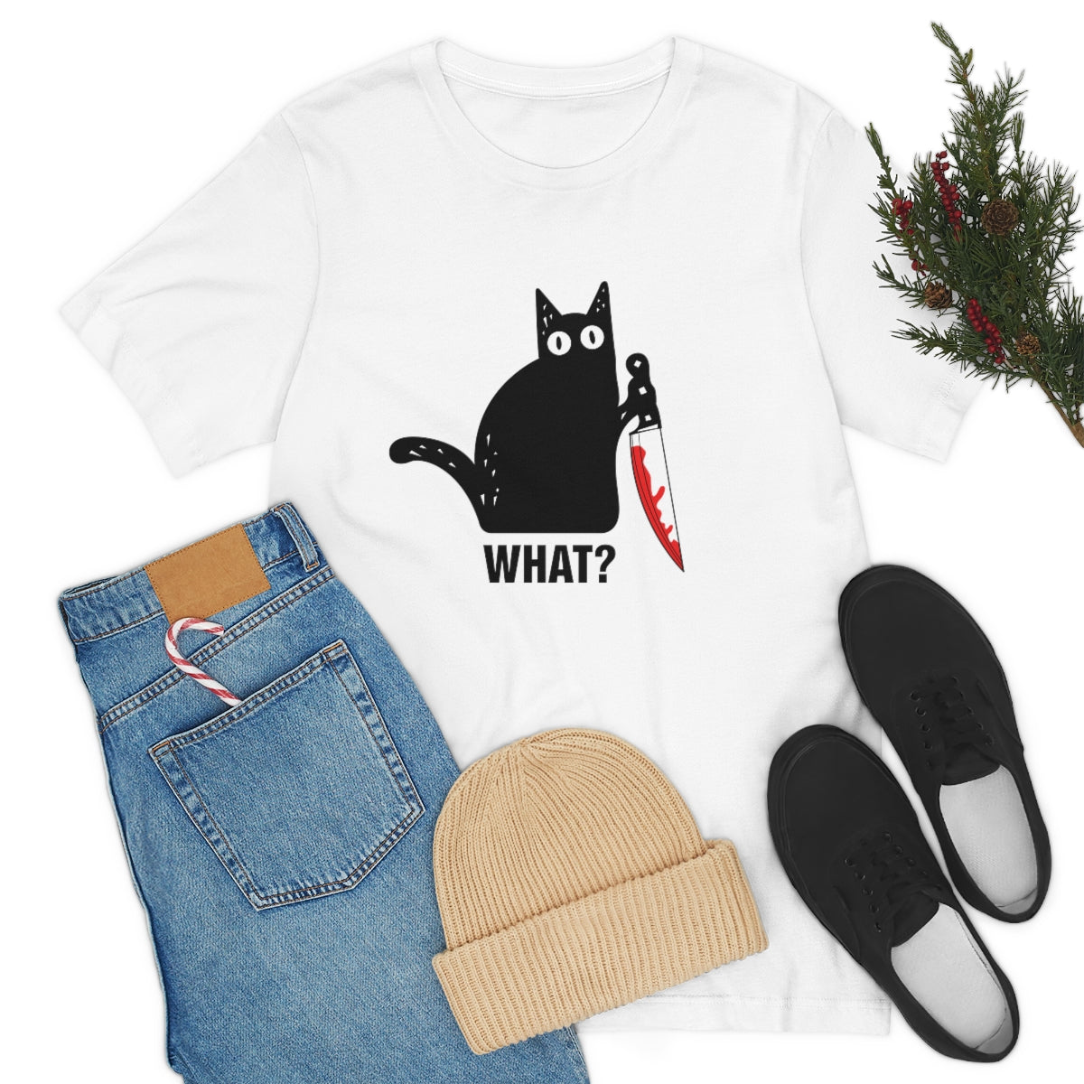 Unisex Cat WHAT? Tee