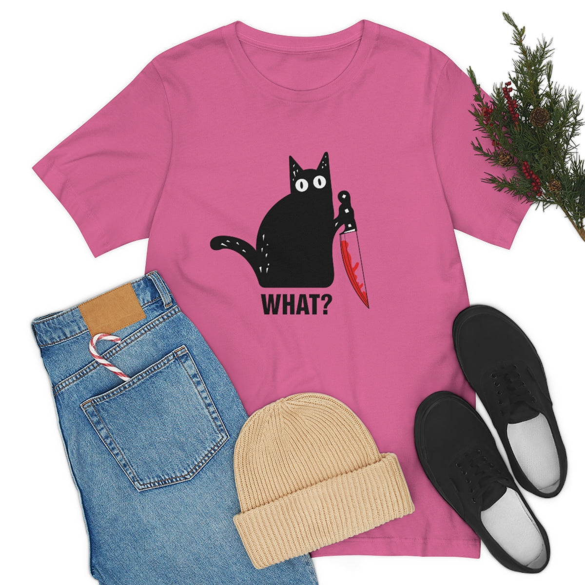 Unisex Cat WHAT? Tee