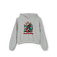 Merry Christmas French Bulldog Puppy - Women's Cinched Bottom Hoodie