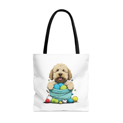 Labradoodle Puppy Tote Bag (AOP)